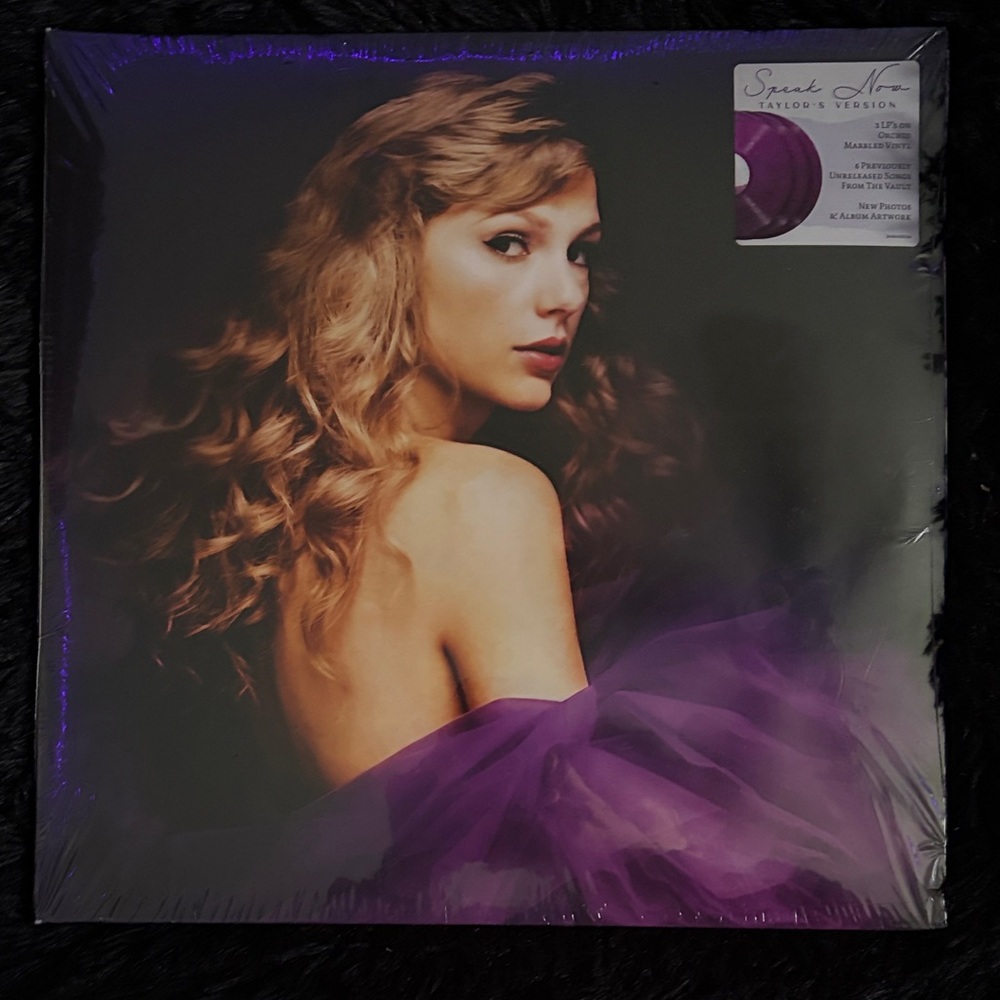 Taylor Swift Album Cover with Purple Hue